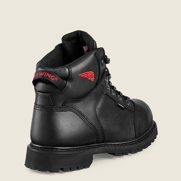 Mens Red Wing Truwelt - 6-inch Waterproof Toe - Safety Boots Black - NOJ460273